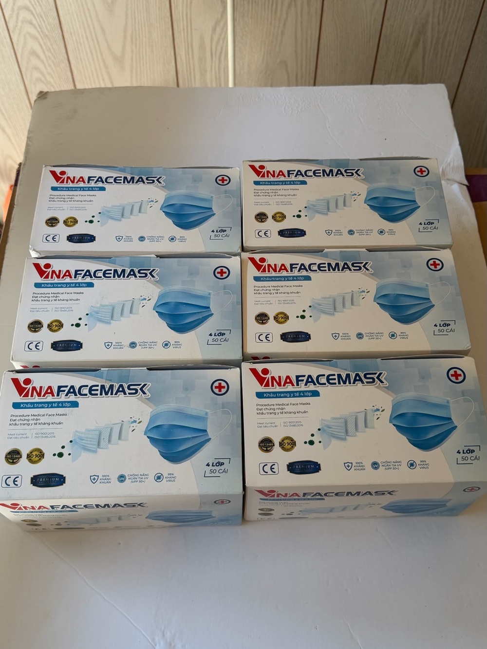 Disposable Face Masks - Light Blue (50 Pack)